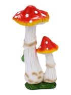 Садовая фигура из полистоуна «Мухомор с лягушкой», 13×13×32 см - фото 809757049