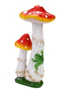 Садовая фигура из полистоуна «Мухомор с лягушкой», 13×13×32 см - Фото 8