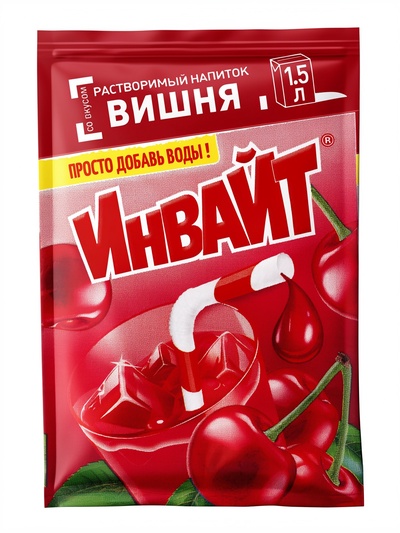 Напиток растворимый ИНВАЙТ, вкус: вишня, 9 г