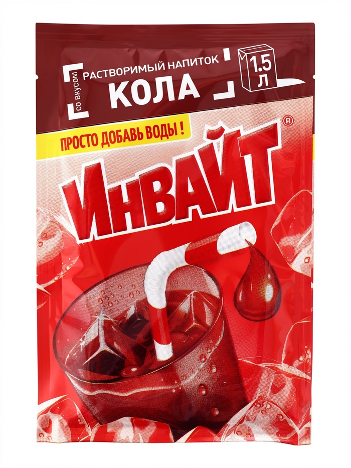 Напиток растворимый ИНВАЙТ, вкус: кола, 12 г - Фото 1