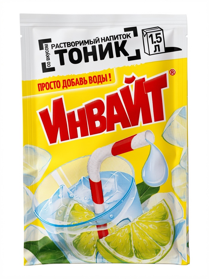 Напиток растворимый ИНВАЙТ, вкус: тоник, 12 г - Фото 1