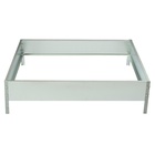 УЦЕНКА Клумба оцинкованная квадро 100×100×15 см, «Greengo» - Фото 1
