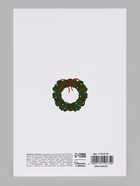Открытка средняя «Счастья в новом году», паттерн, тиснение, 12×18 см (10 шт) - фото 809776197