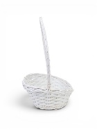 Корзина плетёная для хранения, из лозы, 39×29×20 см, с ручкой, белая, Greengo - фото 809776333