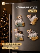 Магнит на холодильник «Козлик с деньжатами», полистоун, 7.4×5.5×2.3 см, МИКС - Фото 1
