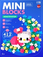 Конструктор UNICON «Котик в цветах», 412 деталей - Фото 1