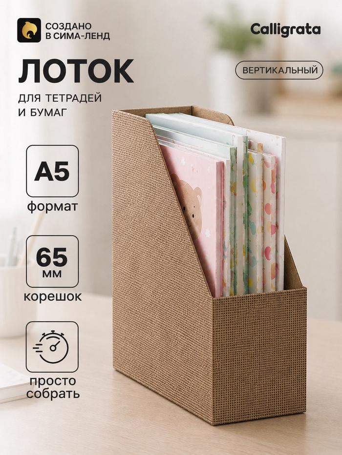 Лоток настольный А5 «Мои тетради» - Фото 1
