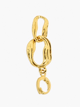 Замок-концевик "Стиль" абстракция, цвет золото