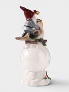 Фигура новогодняя световая «Гном верхом на птичке с шаром», полистоун, 2×ААА, 10×11.5×26.5 см - фото 809777349