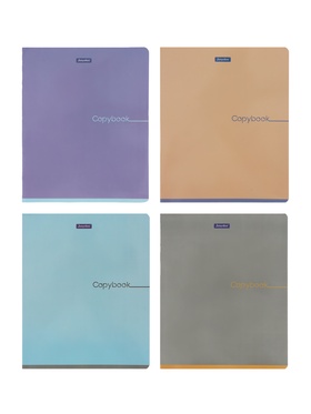 Тетради Copybook, 48 листов в клетку, 60 г, 4 цвета, 12 шт.