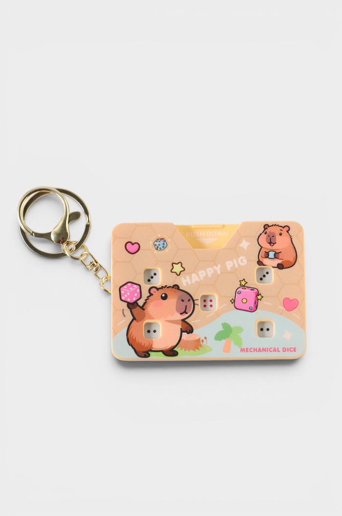 Брелок для ключей «Игра: Механические кости. Капибара», 8.5×5.6×0.9 см