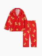 Пижама детская: рубашка, брюки KAFTAN «Мишка», красная, размер 28 (86-92 см) - фото 809778922