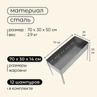 УЦЕНКА Мангал maclay «Профи», 12 шампуров, 70×30×50 см, металлический, разборный - Фото 3