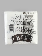 Салфетки бумажные однослойные «Сегодня можно всё», 24×24 см, набор 100 шт. - Фото 5