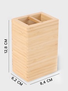 УЦЕНКА Набор аксессуаров для ванной BAMBOO, бамбук (дозатор. стакан, мыльница) - Фото 4