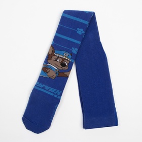 Колготки для мальчика «Щенок-спасатель», синие, рост 104-110 см