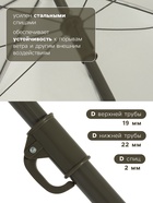 УЦЕНКА Зонт пляжный Maclay, с механизмом наклона, d=180 см, h=195 см - Фото 5