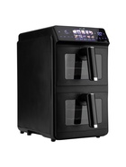 Аэрогриль ELTRONIC 777-03, 2 чаши по 6 л, 2600 Вт, 10 программ, 80-200°C, таймер до 60 мин, чёрный - фото 809779892