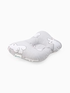 Подушка анатомическая Cute rabbit, 26×22 см, 100% хлопок, серая 9645043