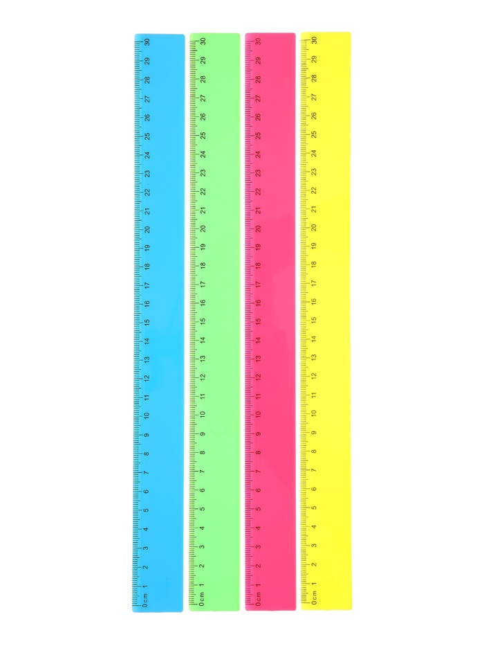 Линейка NEON, 30 см, МИКС