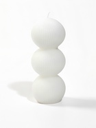 Свеча интерьерная «Шёлковые линии», 4×4×12.3 см, 150 г, 13 ч, белый - фото 809780416