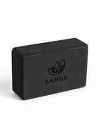 Блоки для йоги и фитнеса Sangh, набор 2 шт., 23×15×7.5 см, EVA, чёрные - Фото 2