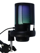Микрофон конденсаторный для ПК, USB, пантограф, поп-фильтр, подсветка, шумоподавление, чёрный - Фото 6