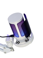 Микрофон конденсаторный для ПК, USB, пантограф, поп-фильтр, подсветка, шумоподавление, белый - Фото 8
