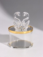 Шкатулка стеклянная «Лебеди с сердцем», 6.3×6.3×8.8 см - фото 809783689