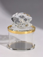 Шкатулка стеклянная «Ракушка с жемчугом», 6.3×6.3×8.3 см - фото 809783695
