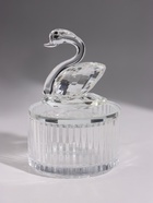 Шкатулка стеклянная «Лебедь», 6.5×6.5×10.5 см - фото 809783721