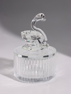 Шкатулка стеклянная «Лебедь», 6.5×6.5×10.5 см - фото 809783723