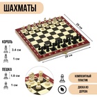 УЦЕНКА Шахматы настольные, 29 x 29 см, доска дерево, фигуры пластик - Фото 1