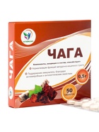 Таблетки Чага Vitamuno, при язвенной болезни и гастрите, 50 таблеток по 500 мг - Фото 1