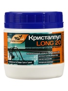 Средство дезинфицирующее Кристалпул LONG для бассейнов, таблетки 20 г, банка 0.5 кг - фото 809784039