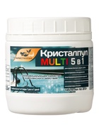 Средство дезинфицирующее Кристалпул Multi 5 в 1 для бассейнов, таблетки 20 г, банка 0.5 кг - фото 809784049