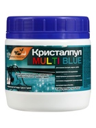 Средство дезинфицирующее Кристалпул MULTI BLUE 5 в 1 для бассейнов, таблетки 20 г, банка 0.5 кг - Фото 1