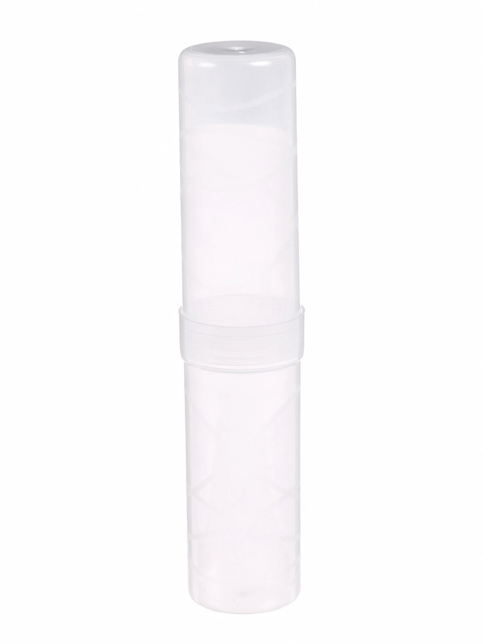 Пенал - тубус пластиковый Calligrata, 40×195 мм, Cristal