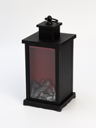 УЦЕНКА Ночник «Камин» LED чёрный 13×13×30 см RISALUX - Фото 2