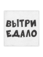 Салфетки бумажные однослойные Гармония цвета «ВыТрИ ЕдАлО», 24×24 см, 100 шт. - Фото 2