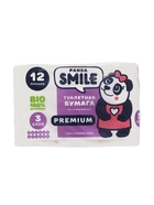 Туалетная бумага SMILE со втулкой, классика, 3 слоя, 12 рулонов - Фото 2