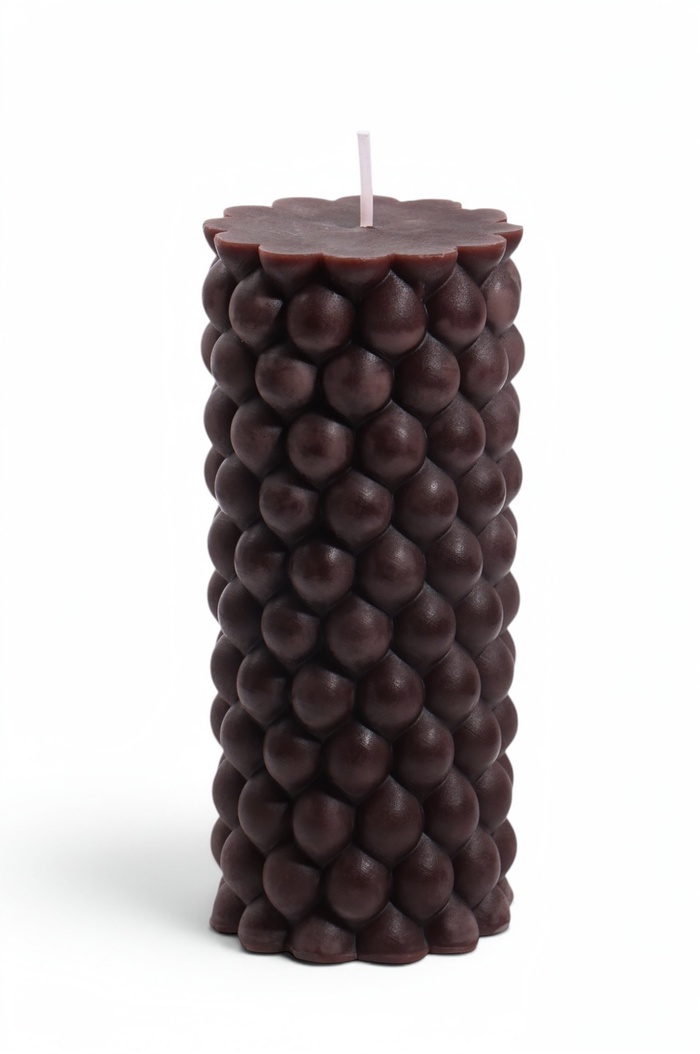 Свеча интерьерная «Бабблс», 370 г, 6.5×6.5×14.5 см
