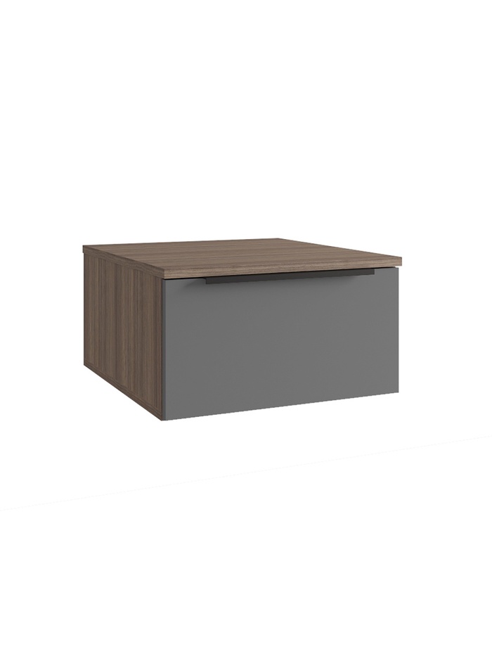 Тумба прикроватная «Роза», 250×454×504 мм, цвет орех франклин/графит скин - Фото 1