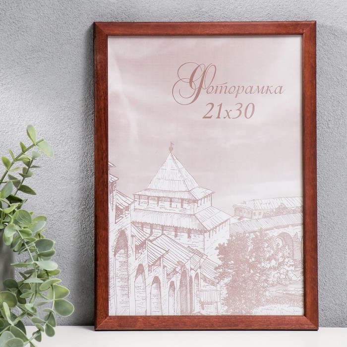Фоторамка сосна с14 01/6 венге 21х30 см (пластиковый экран) - Фото 1
