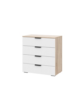Комод 4 ящика Норд, 800х838х454, софт пломбир/дуб сонома