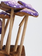 УЦЕНКА Сувенир «Грибочки» дерево, 25×10×15 см, цв. сине-белый - Фото 3