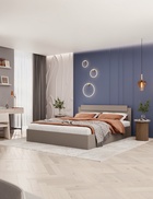 Кровать двуспальная, спальное место 1600×2000 мм, цвет мокко - фото 809785990