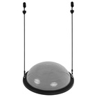 УЦЕНКА Полусфера BOSU гимнастическая ONLYTOP, с насосом, 58×25 см, серая - Фото 12