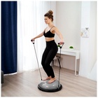 УЦЕНКА Полусфера BOSU гимнастическая ONLYTOP, с насосом, 58×25 см, серая - Фото 4