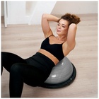 УЦЕНКА Полусфера BOSU гимнастическая ONLYTOP, с насосом, 58×25 см, серая - Фото 7